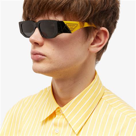 prada sunglasses black and yellow|prada sunglasses men's.